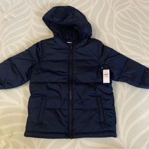 Old Navy 5T Dark Navy Puffer Jacket Coat NWT